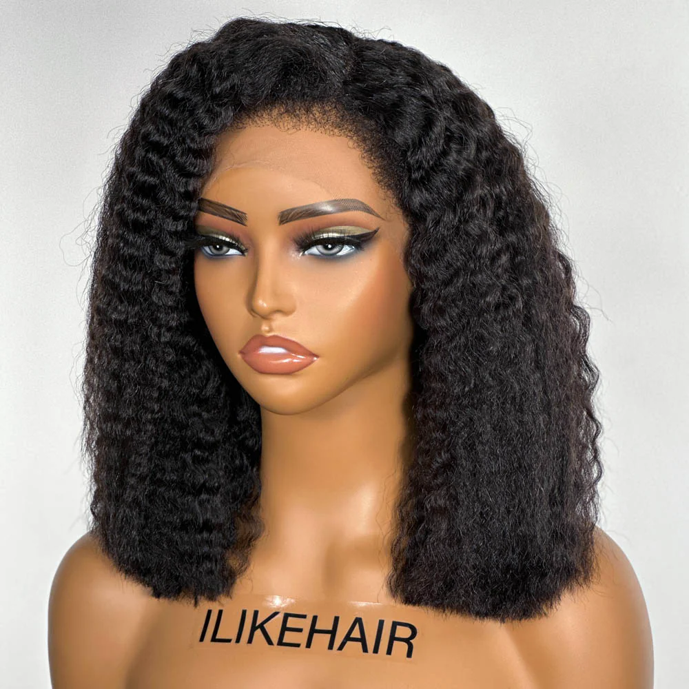 Flowy Bohemian Curly Hair 13x4 HD Lace Front With Kinky Edges Wig