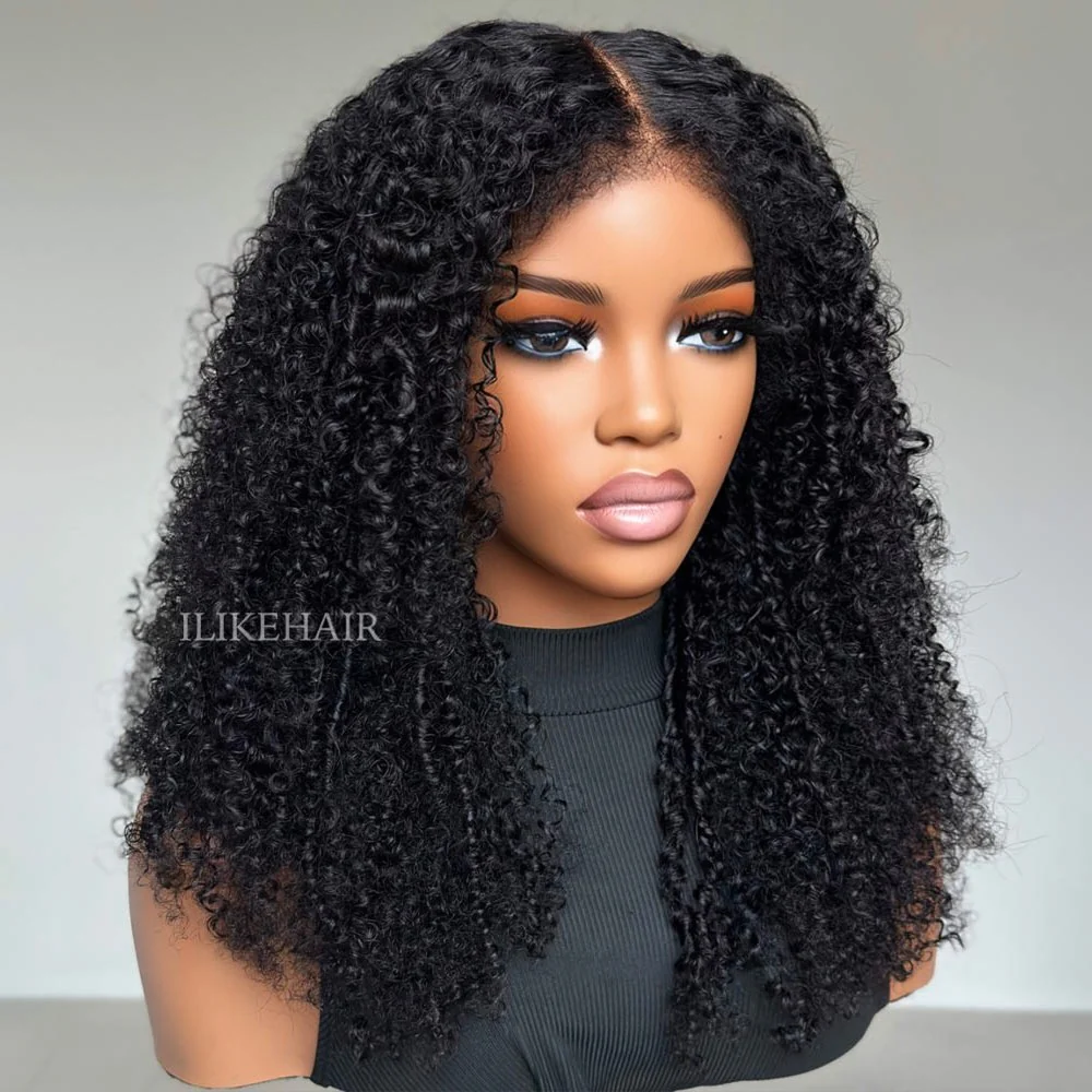 Afro Coily HD Lace Frontal Wig With 3a Hybrid Hairline
