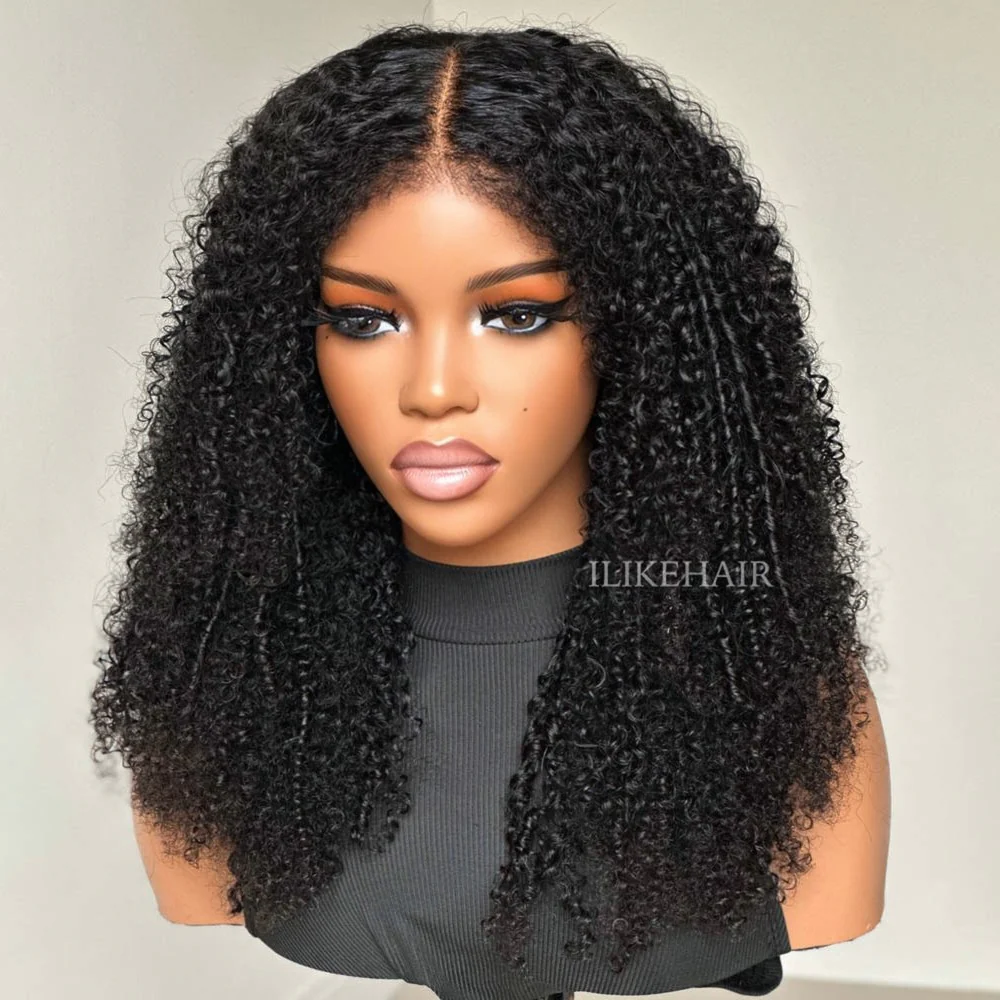 Afro Coily HD Lace Frontal Wig With 3a Hybrid Hairline