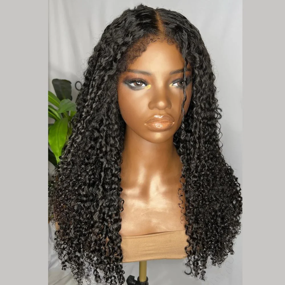 Ventilated HD Lace Frontal Curly With Kinky Edges Wig
