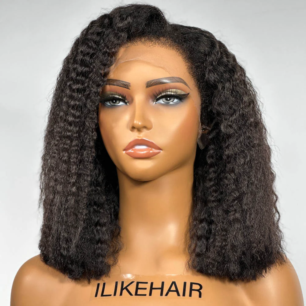Flowy Bohemian Curly Hair 13x4 HD Lace Front With Kinky Edges Wig