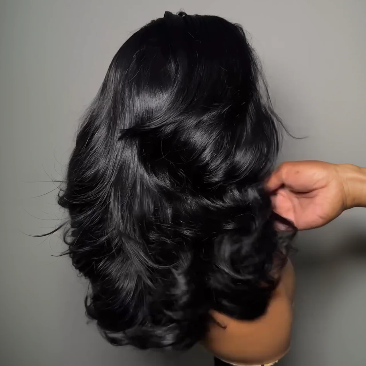 Natural Black Body Wave 13��4 Lace Frontal Human Hair Wig