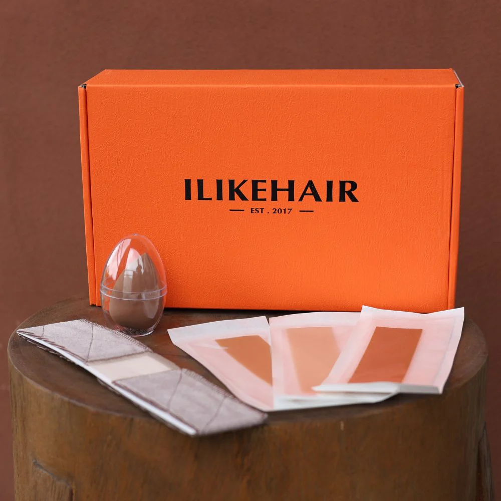 Put On & Go Brown Highlight Fluffy Wave Bob Wig