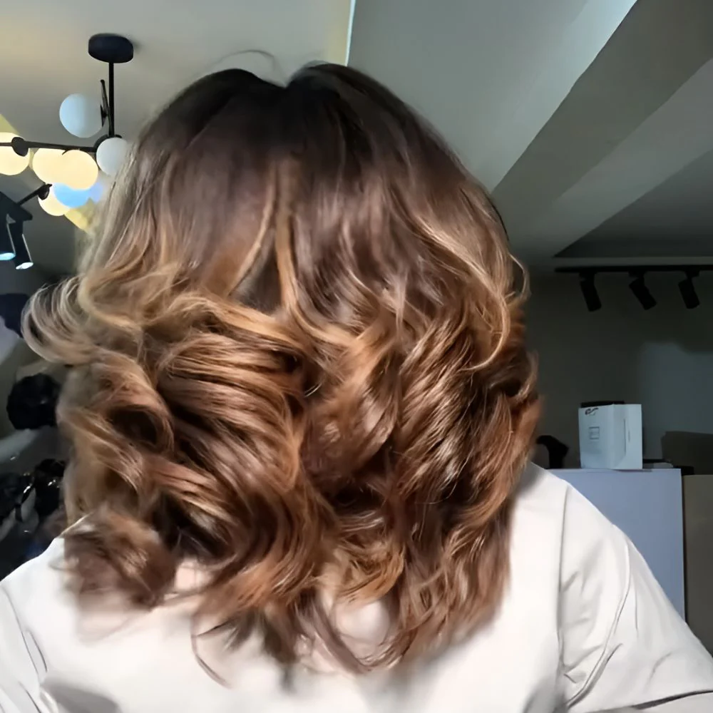 Ombre Golden Brown Blowout HD Lace Wig with Kinky Edges