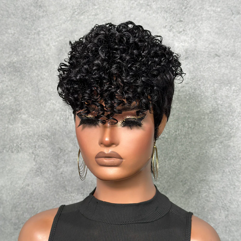 Urban Edge Wave Pixie Wig with Curls