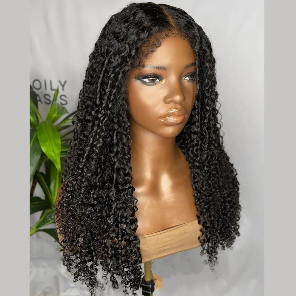 Ventilated HD Lace Frontal Curly With Kinky Edges Wig