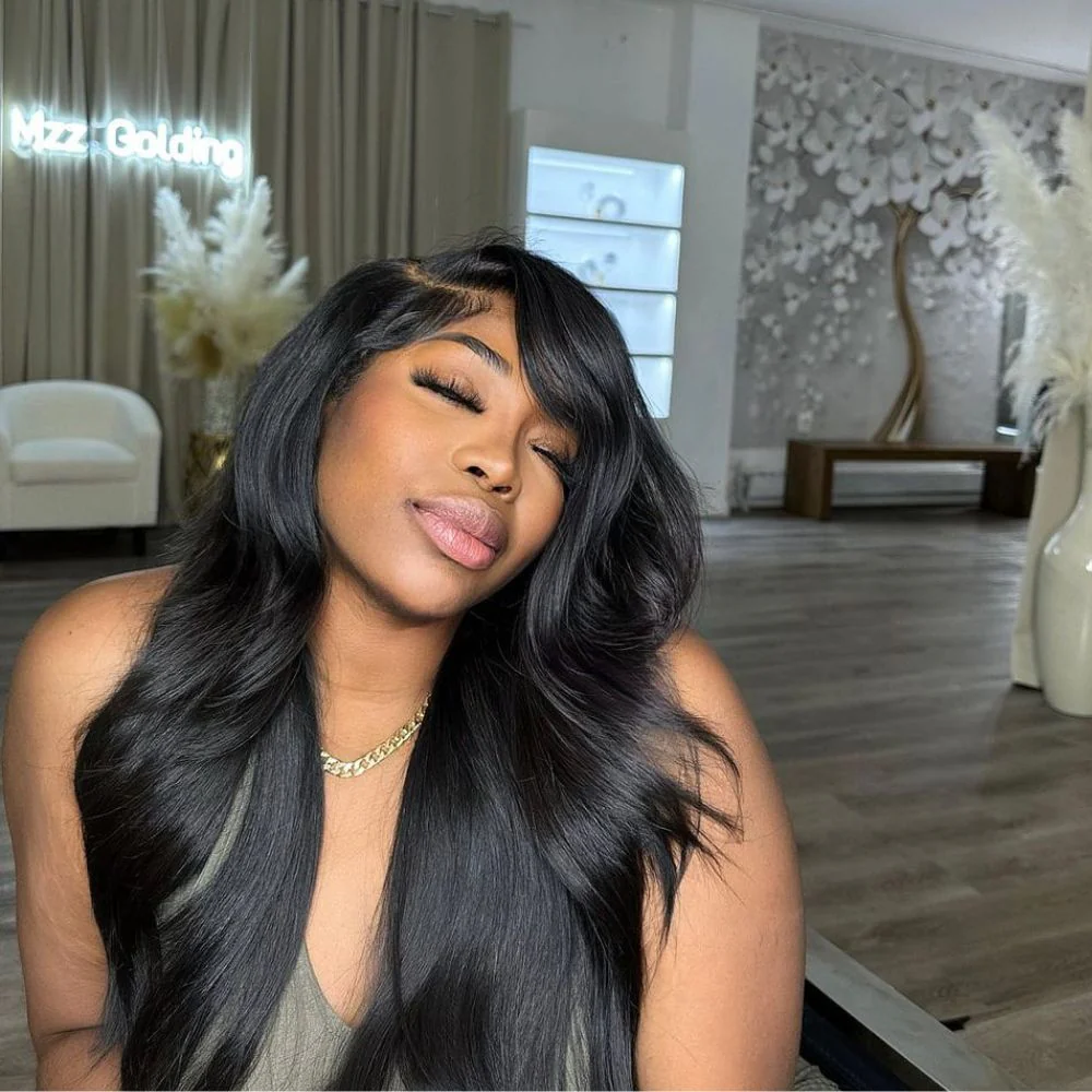 Side Part Quick Wave With Layers 13x4 Lace Front Wig