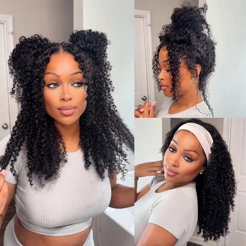 360 Lace Curly Invisible Strap With Curly Edges Wig