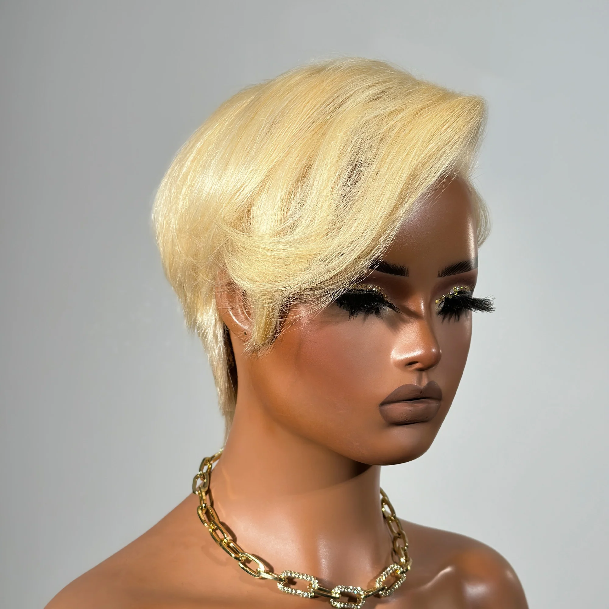 Blonde Bombshell Pixie Cut 13x4 Wig with Layers