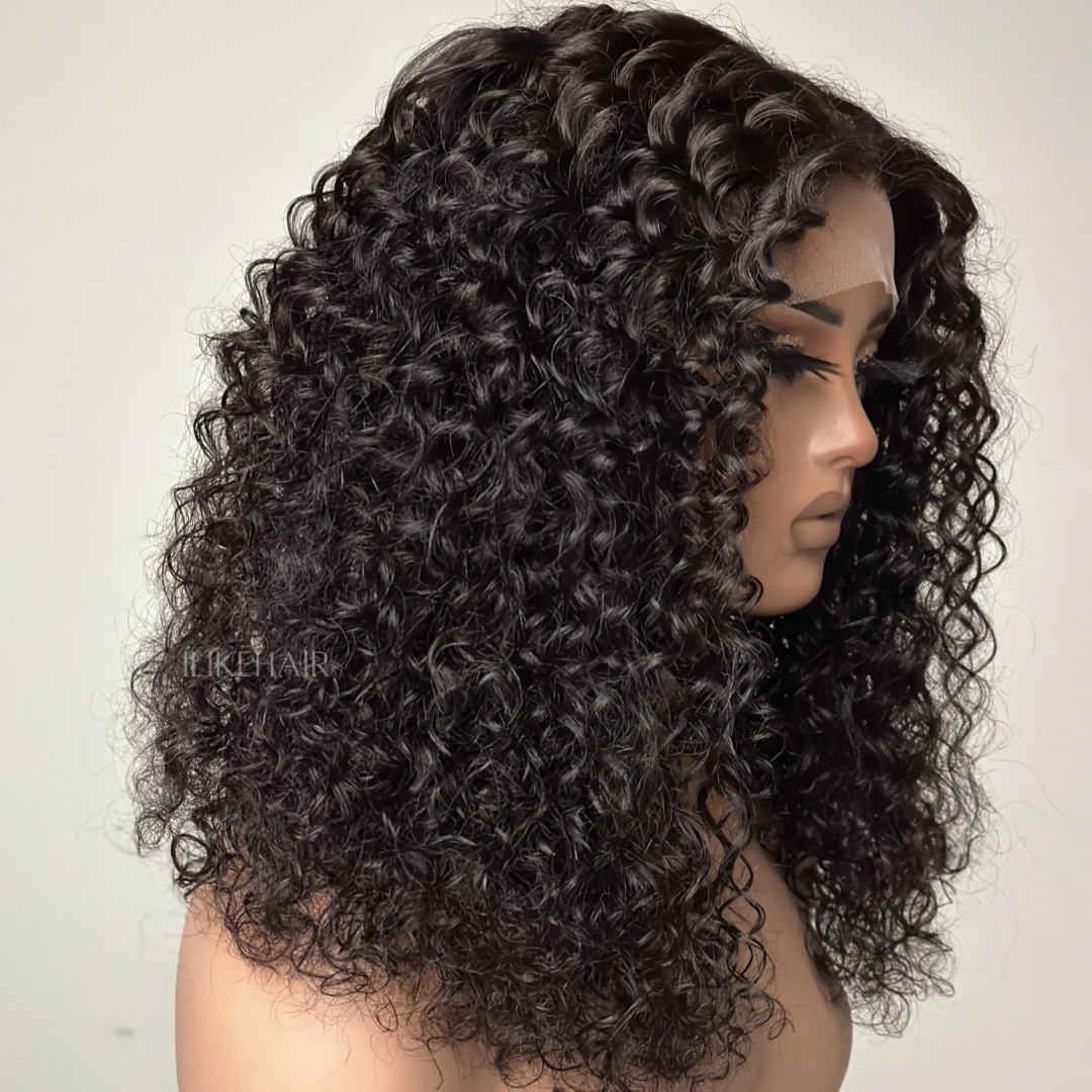 Natural Black Water Wave 6x6 Lace Closure Wig