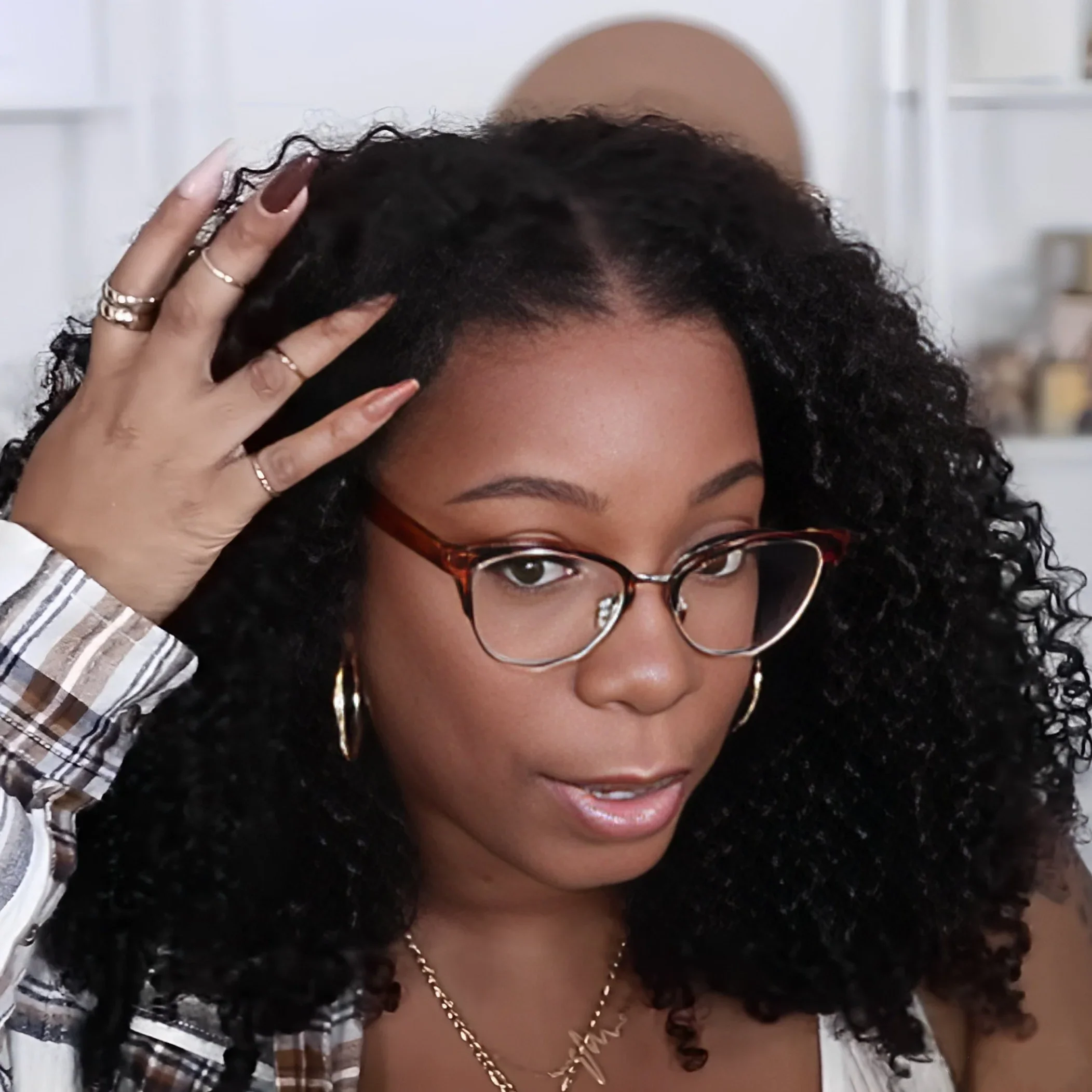 Put on & Go Kinky Curly Glueless Pre Cut 5x5 Lace Closure Wig