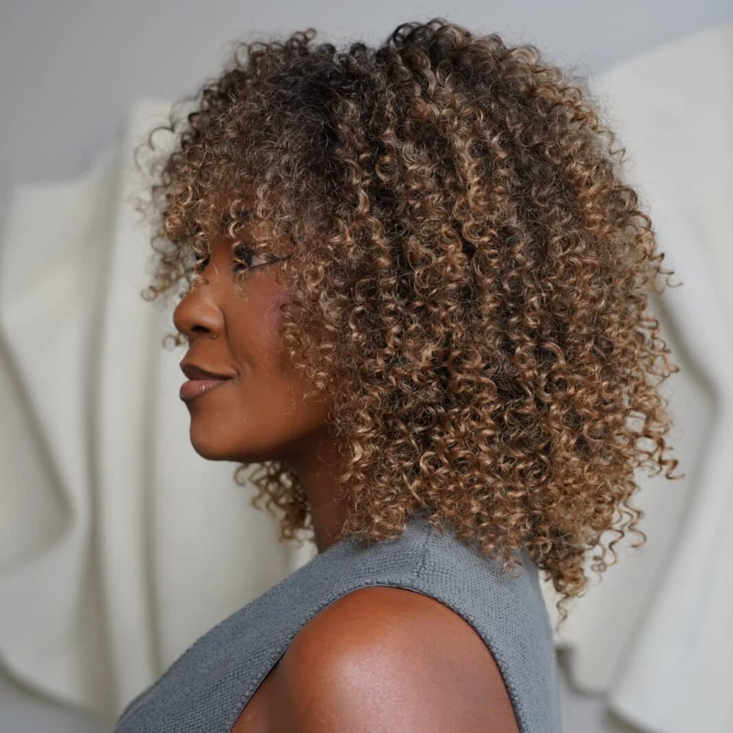 Put On & Go Short Ombre Dark Brown Curly Wig