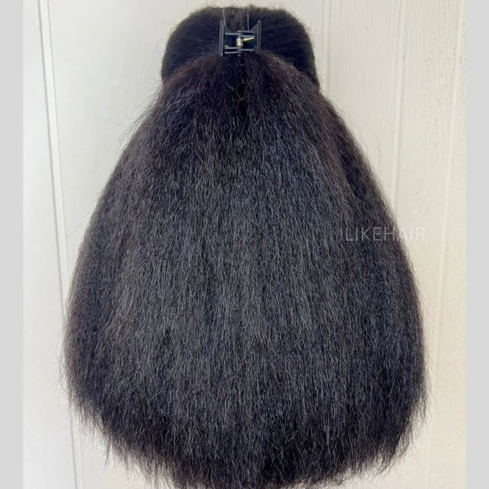Kinky Straight 13x4 HD Lace Front With 3C Hybrid Hairline Wig