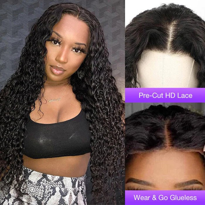 Put on & Go Glueless Curly 5x5 Pre Cut HD Lace Wig Beginner Friendly