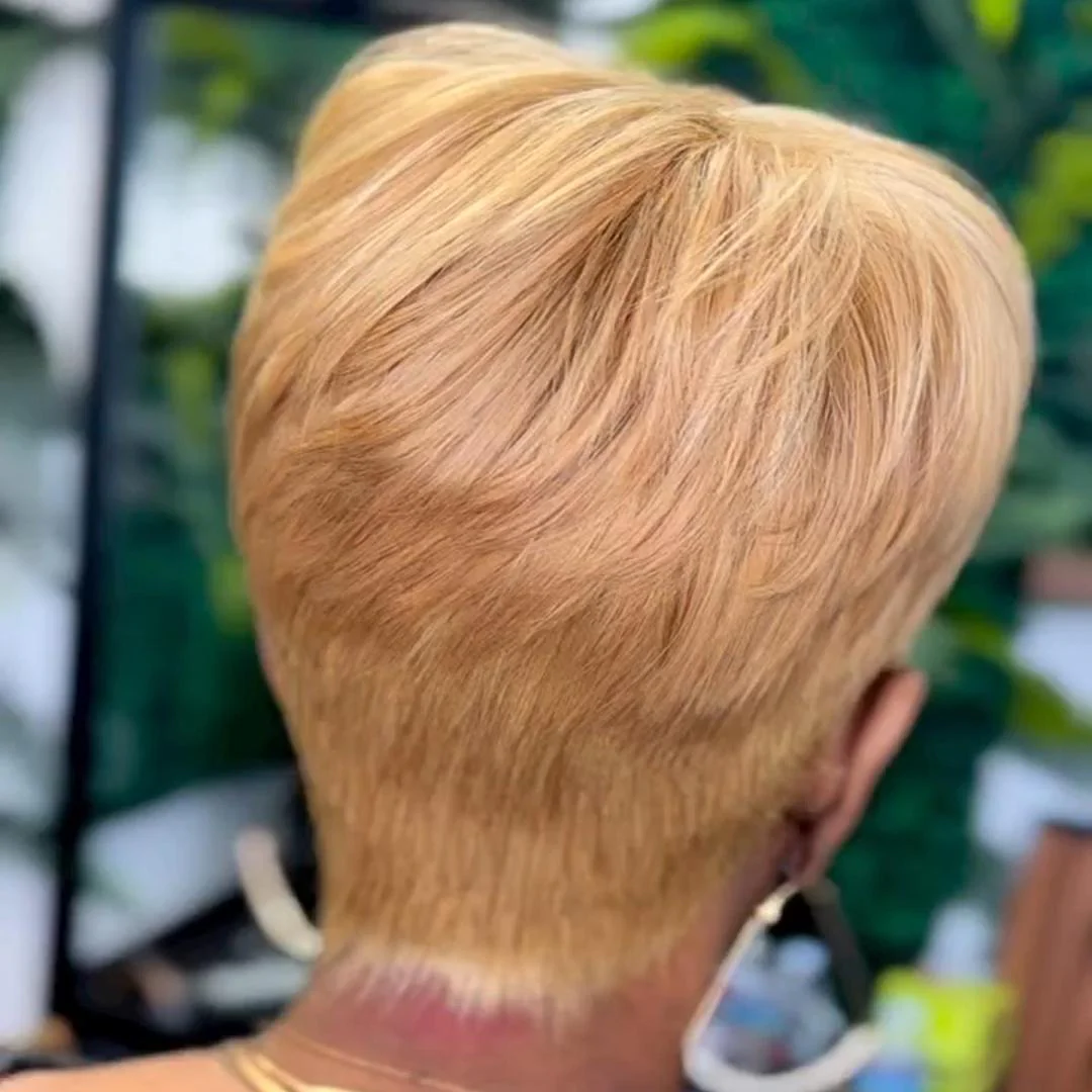 Put on  & Go Layered Cut Blonde Pixie Hair Wig