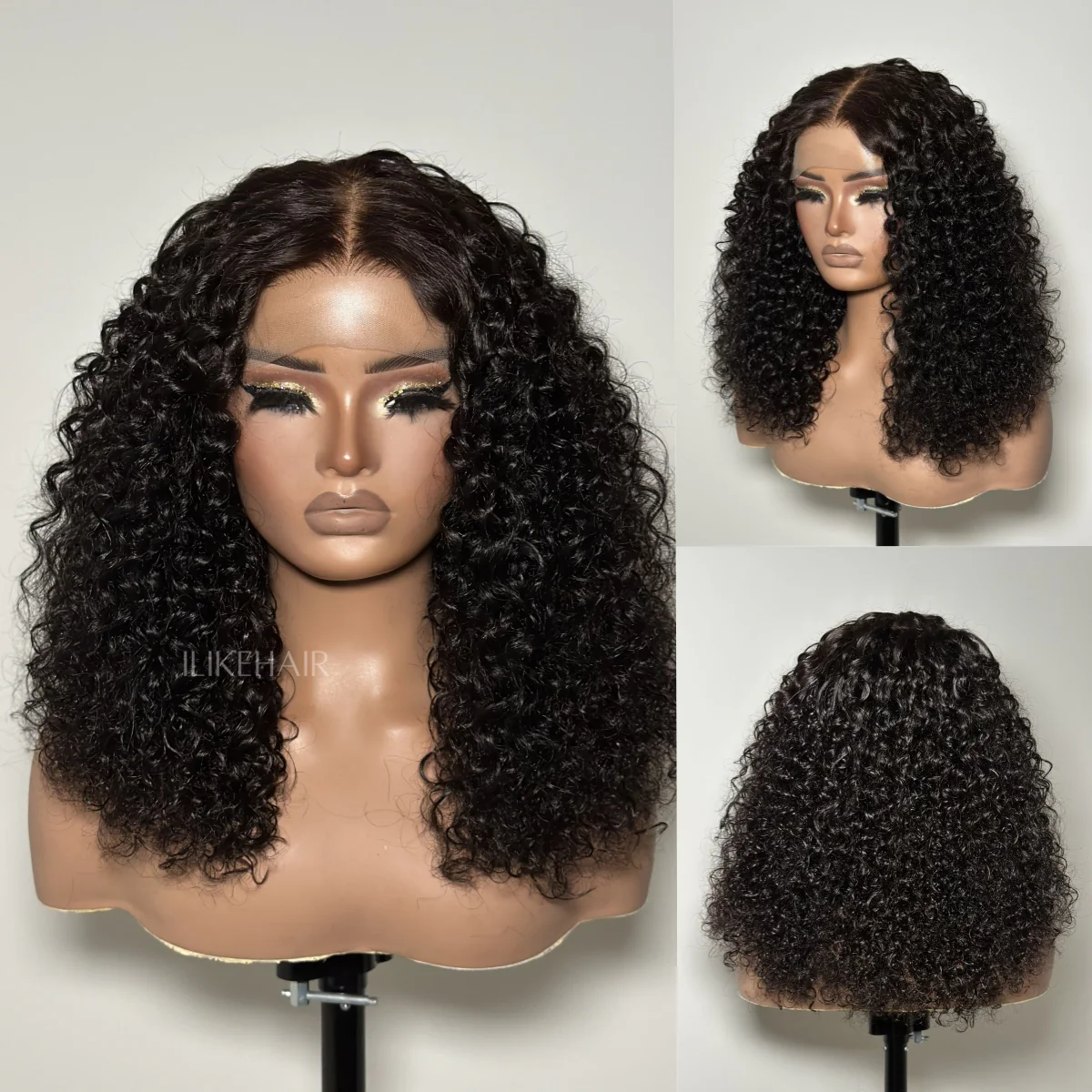 Natural Black Water Wave 6x6 Lace Closure Wig