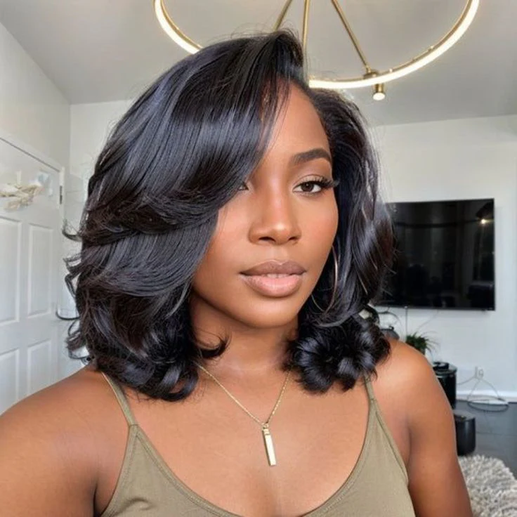 Bouncy Loose Wave Layered Cut 13��4 Lace Front Wig