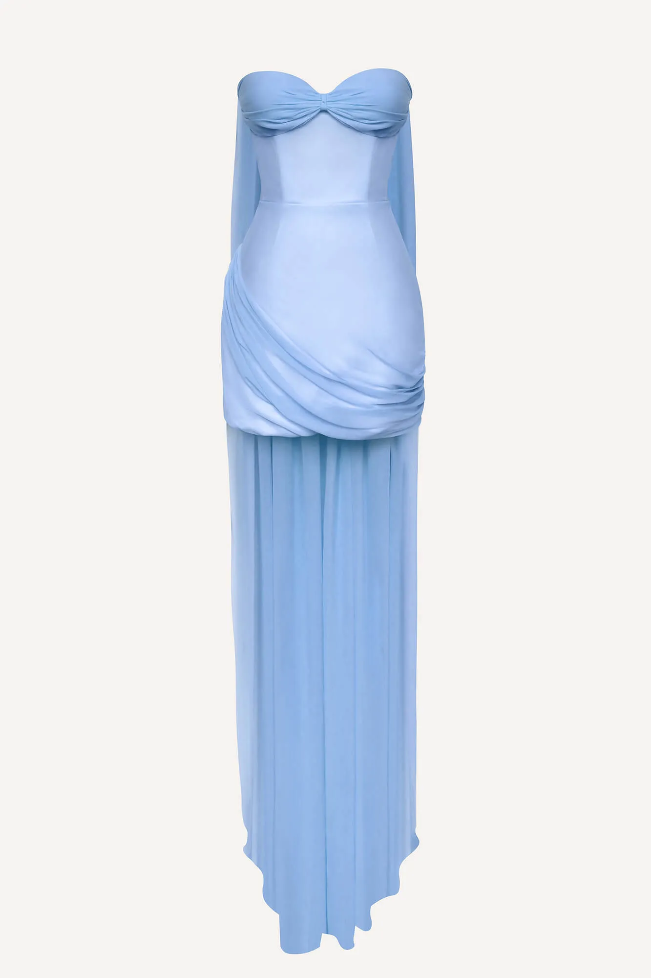 Mini Corset Dress with Train