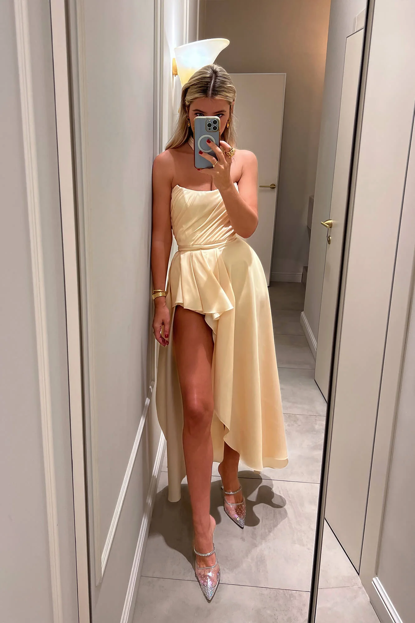 Asymmetrical Draped Crop Top