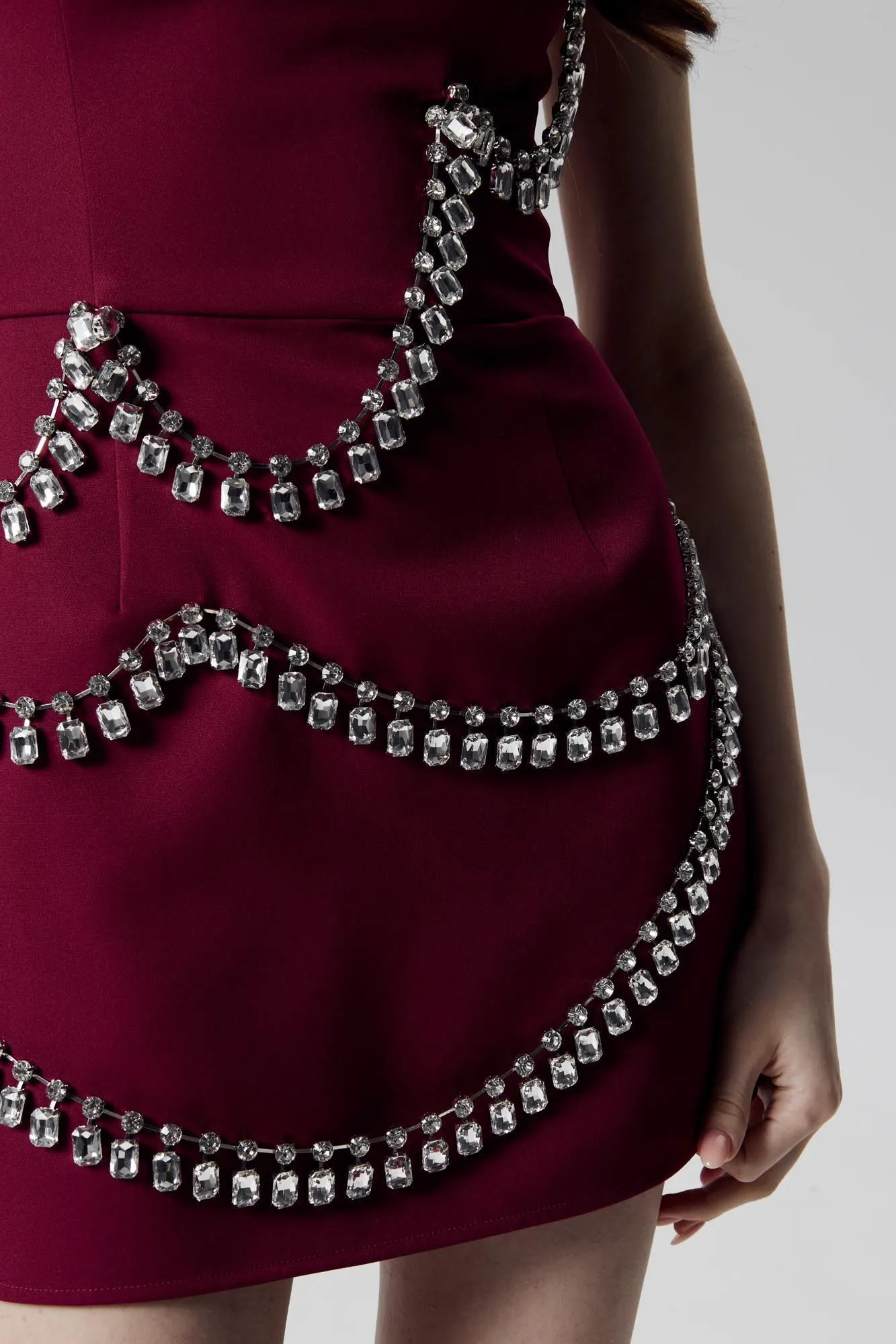 Gem Embellished Jumpsuit Dress