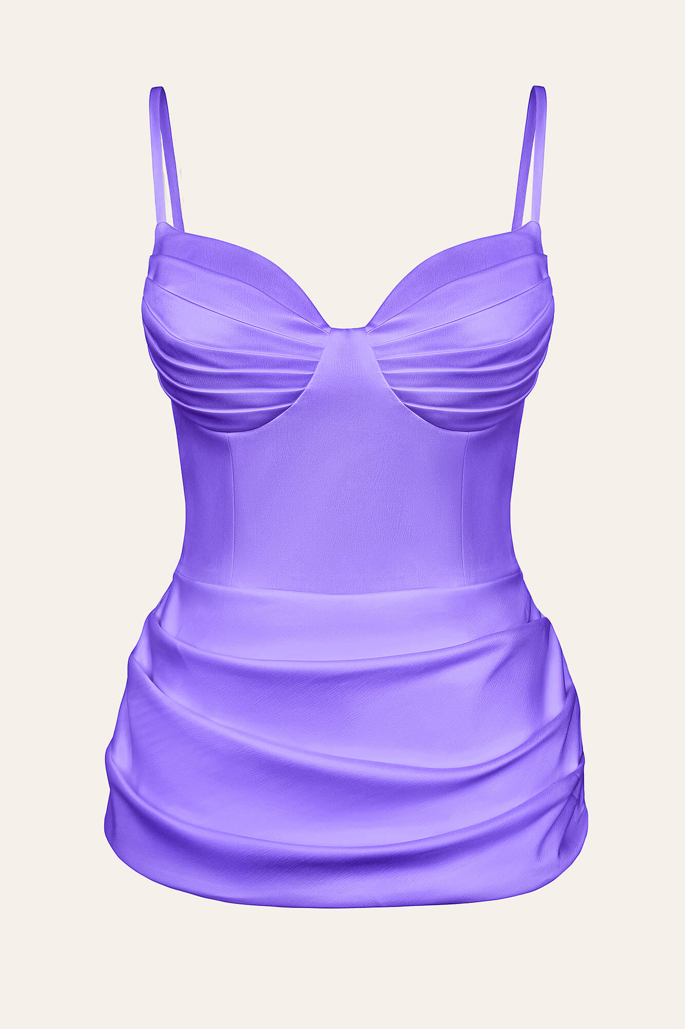 Frill Cups Satin Top