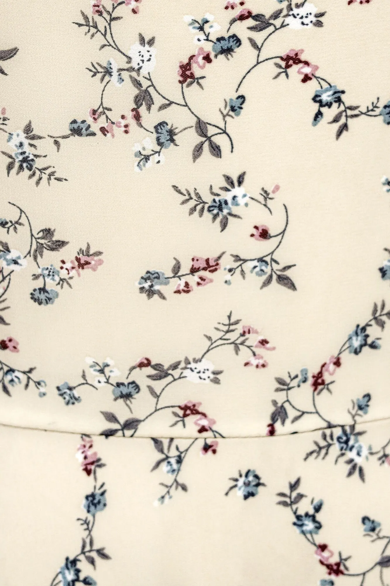 Short Sleeve Floral Midi Dress