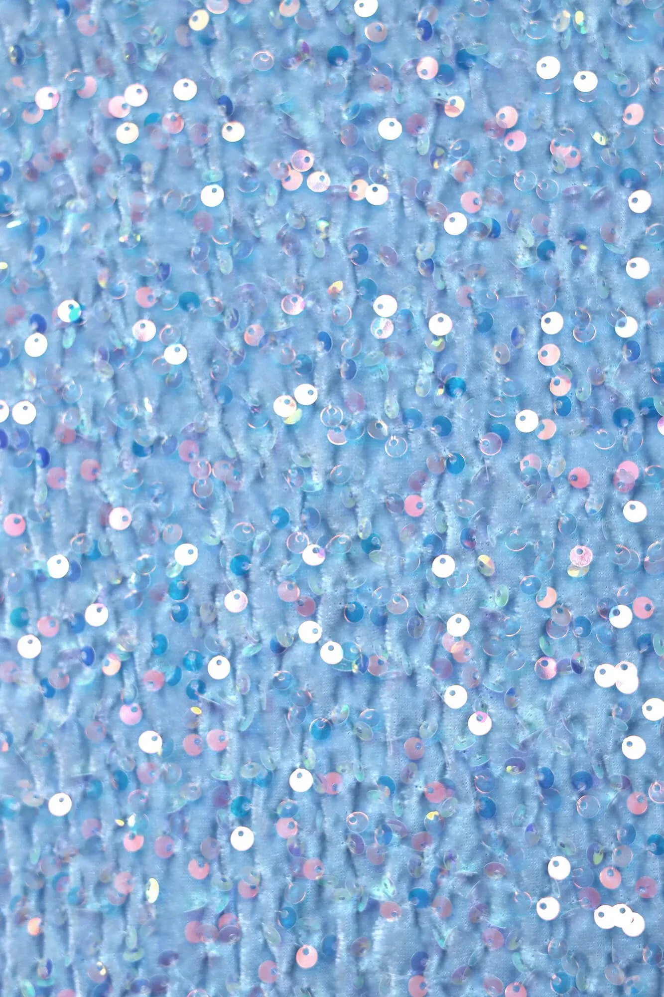 Sequin Decorated Velvet Long Sleeve Midi Dress