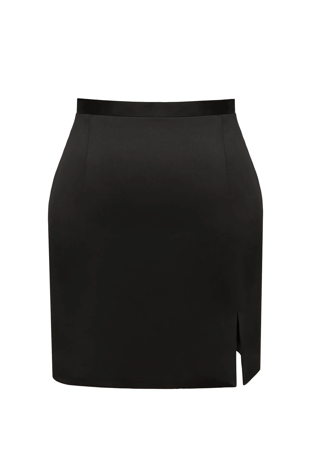 Viscose Slit Mini Skirt
