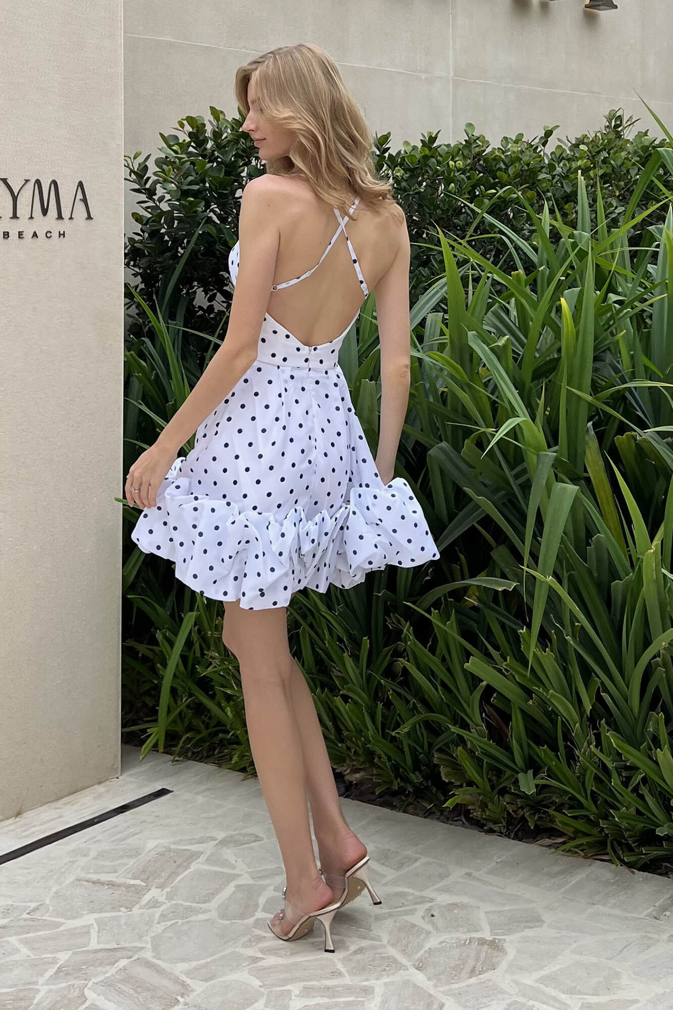 Backless Bustier Mini Dress