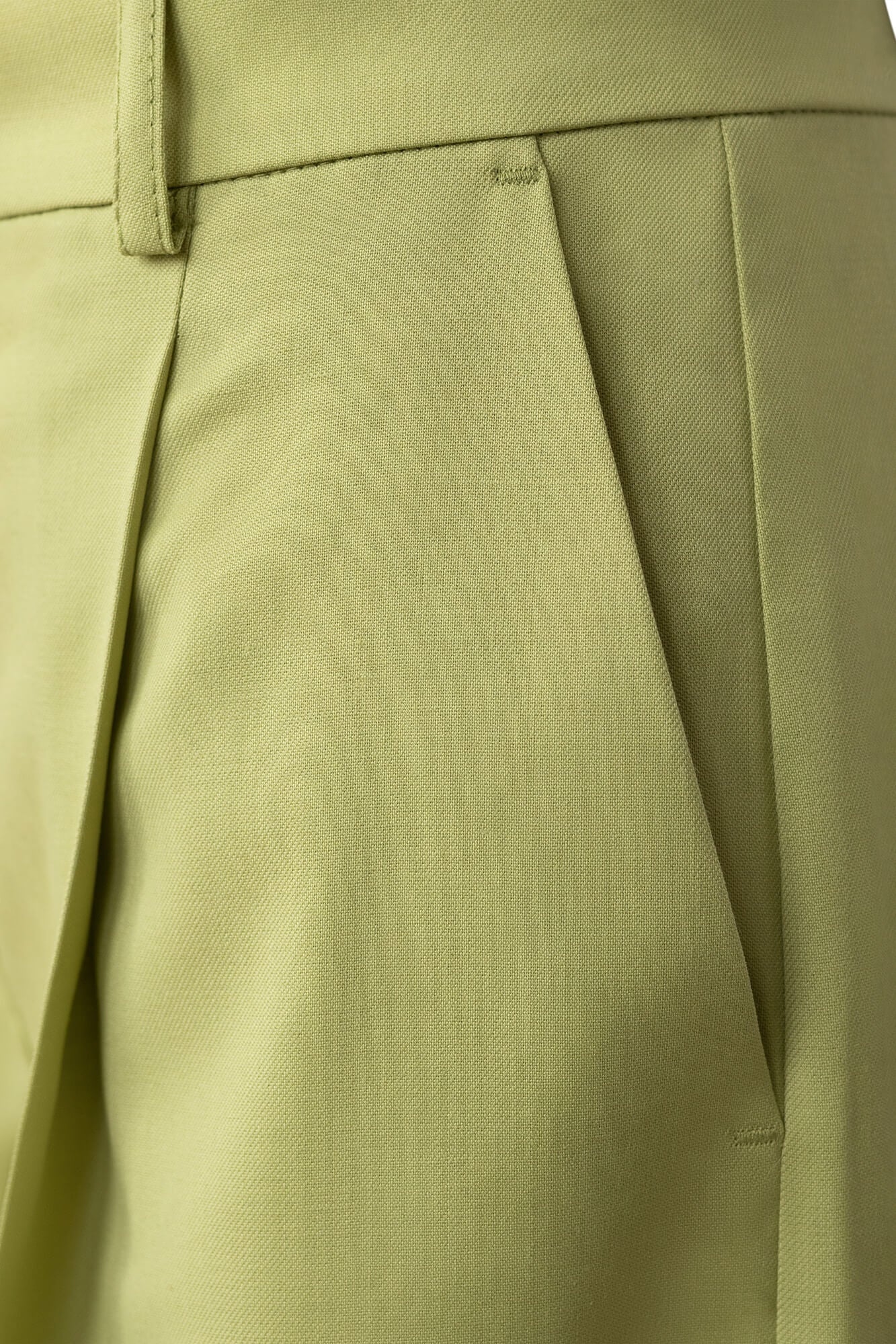 Pleated Wide Leg Trousers