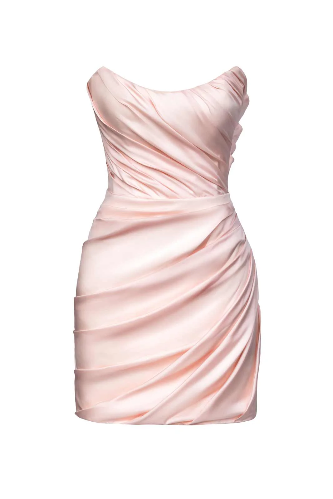 Asymmetric Drape Corset Dress