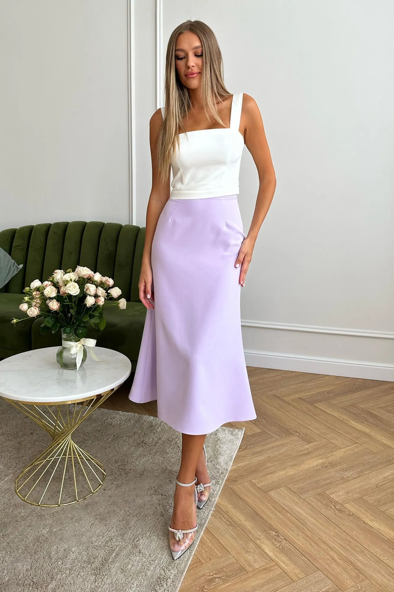 Viscose Midi Skirt