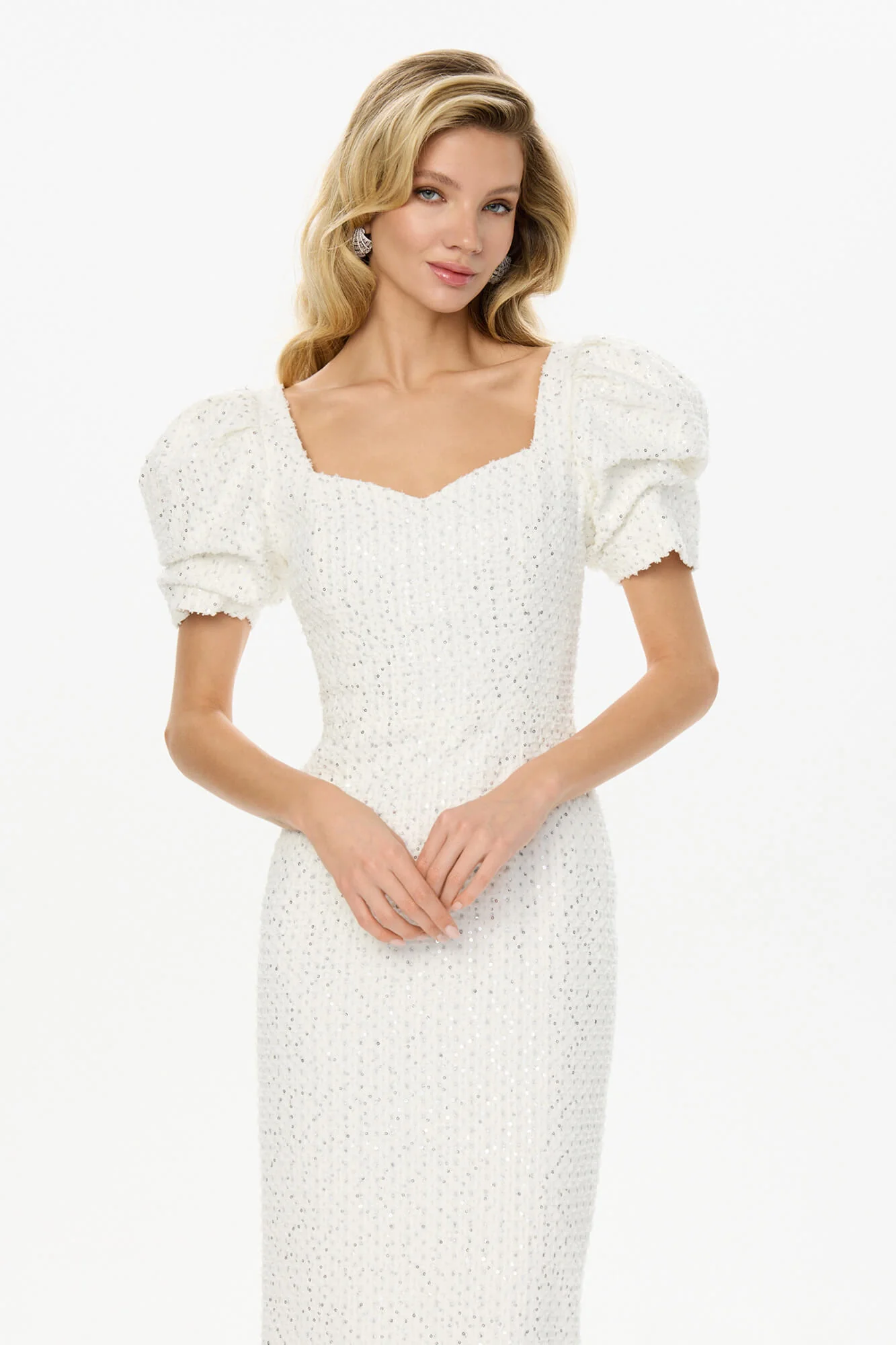 Sweetheart Denim Midi Dress