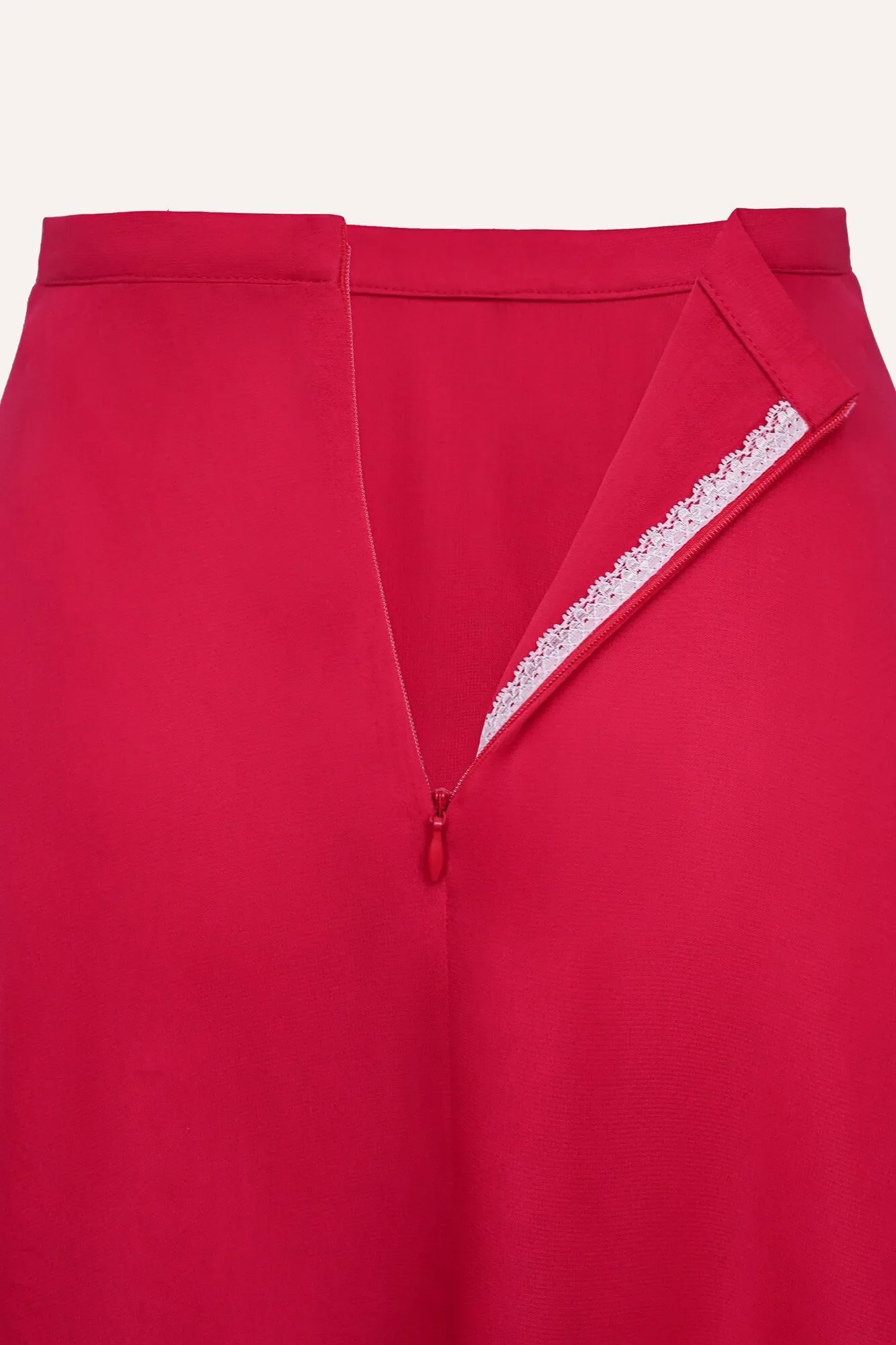 Asymmetrical Chiffon Midi Skirt