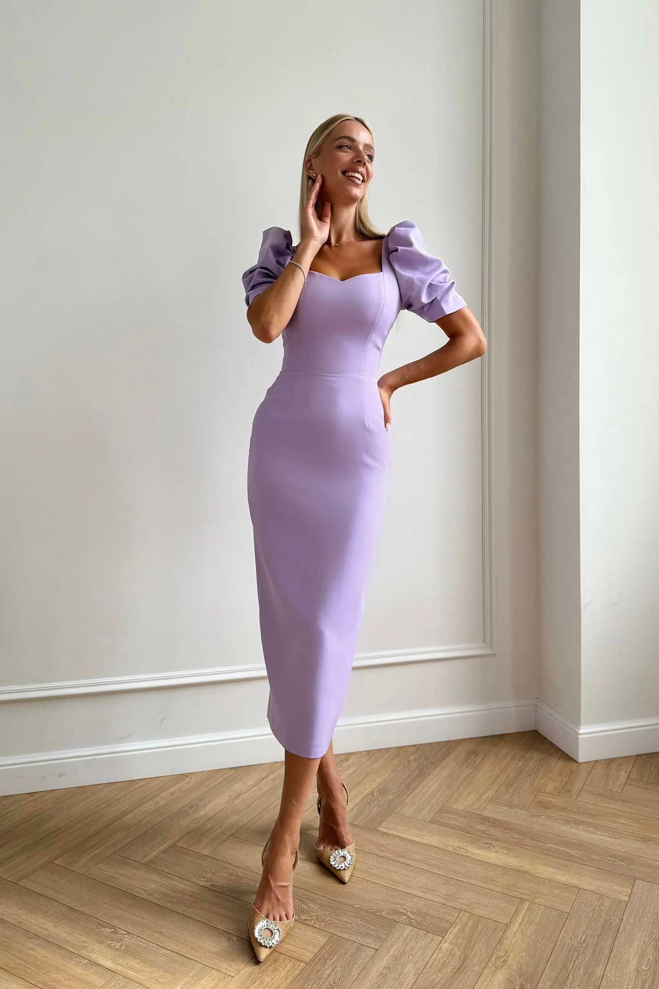 Sweetheart Midi Dress