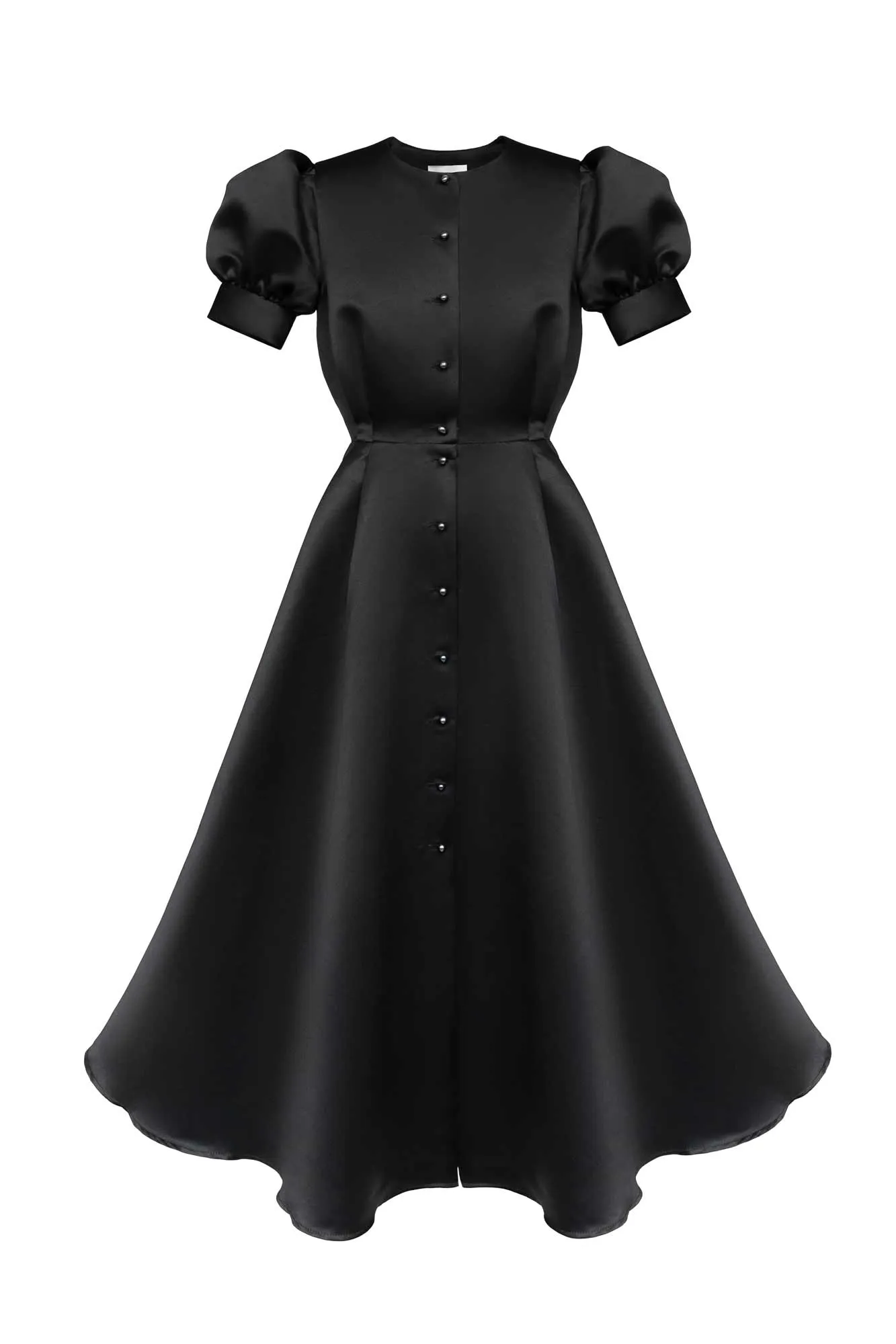 Button Front Midi Dress