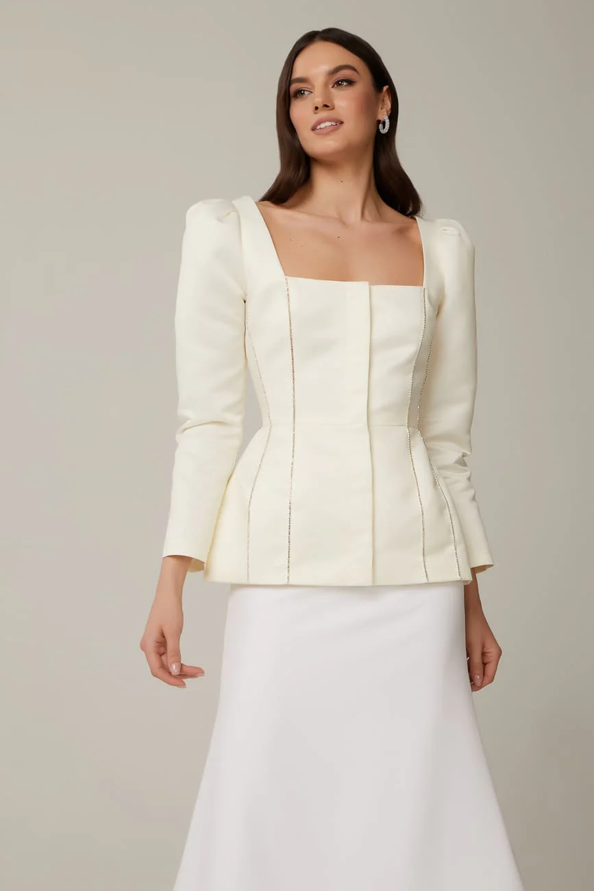 Satin Decorated Top