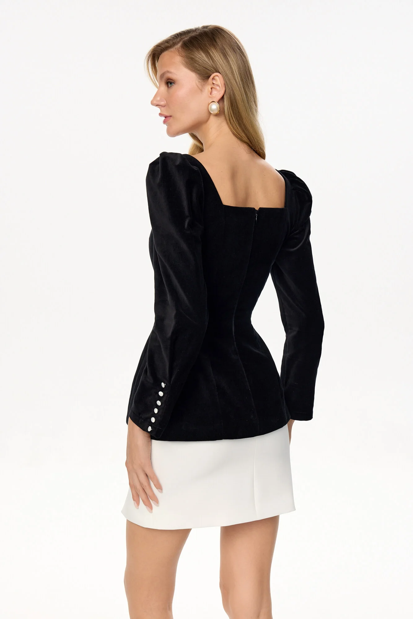 Velvet Long Sleeve Top