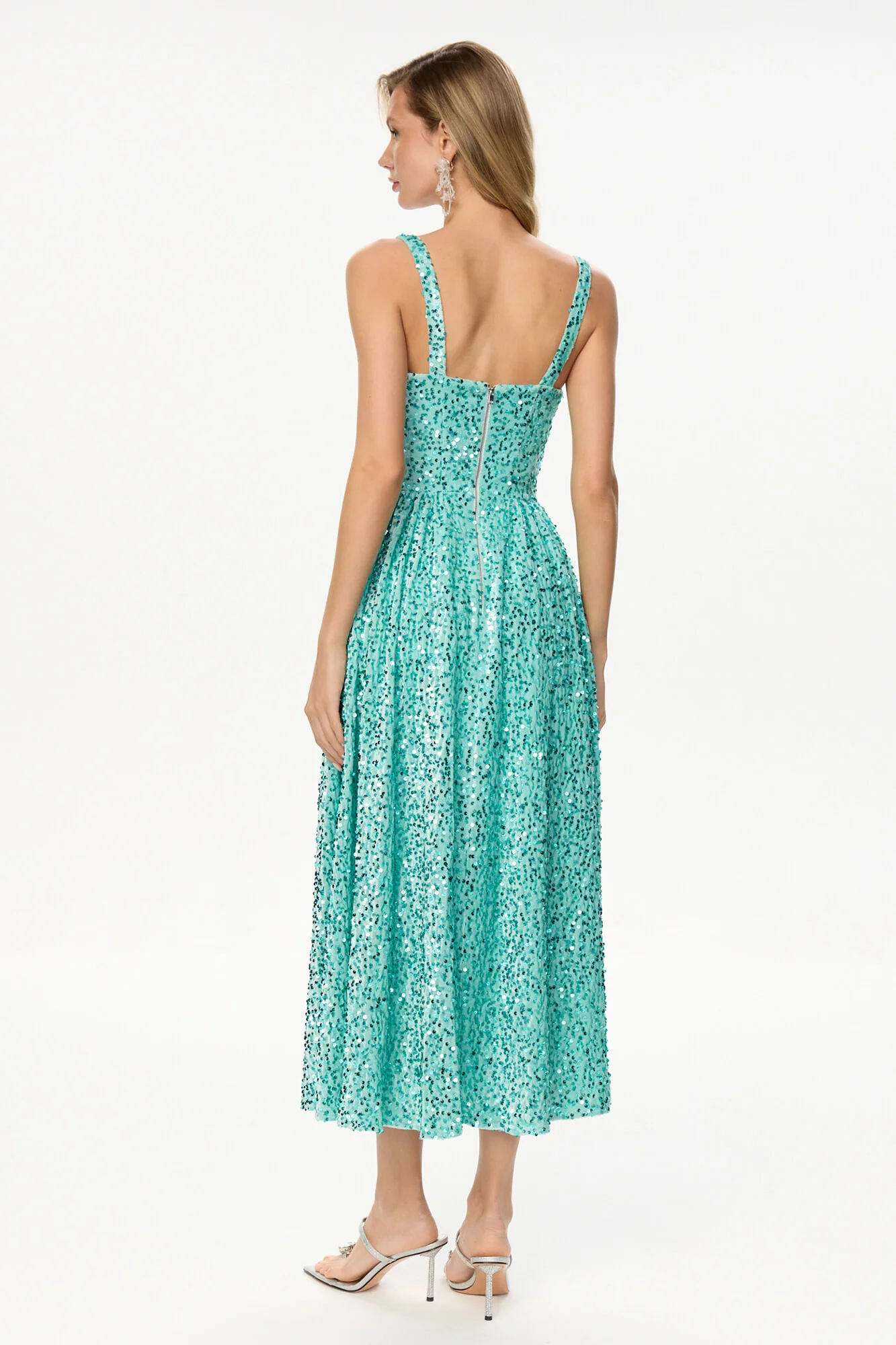 Tuck Corset Top Midi Dress