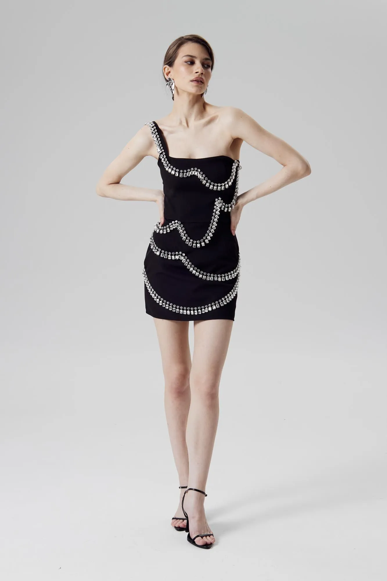 Gem Embellished Jumpsuit Dress