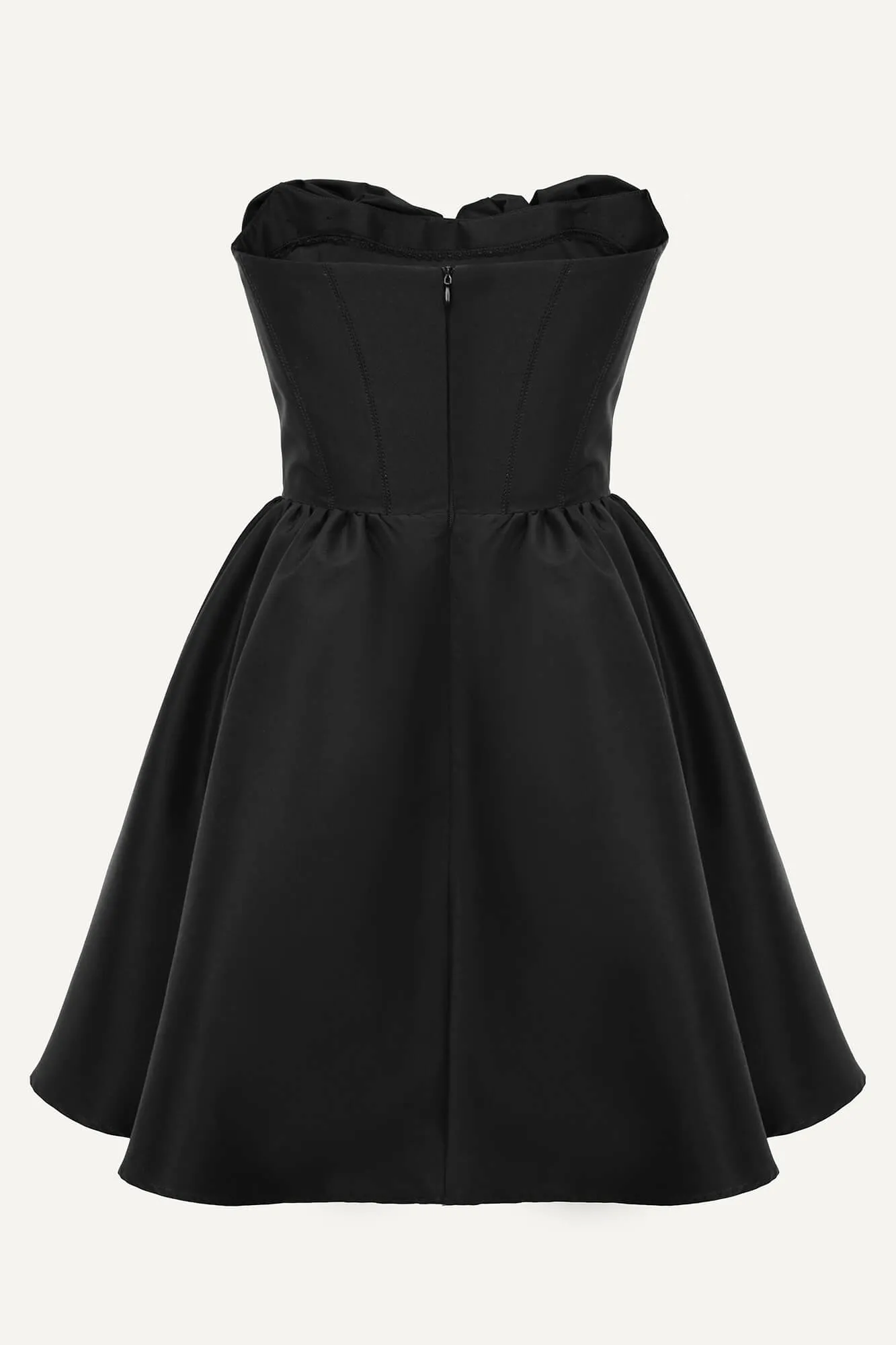 Mini Dress With Corset And Gathering