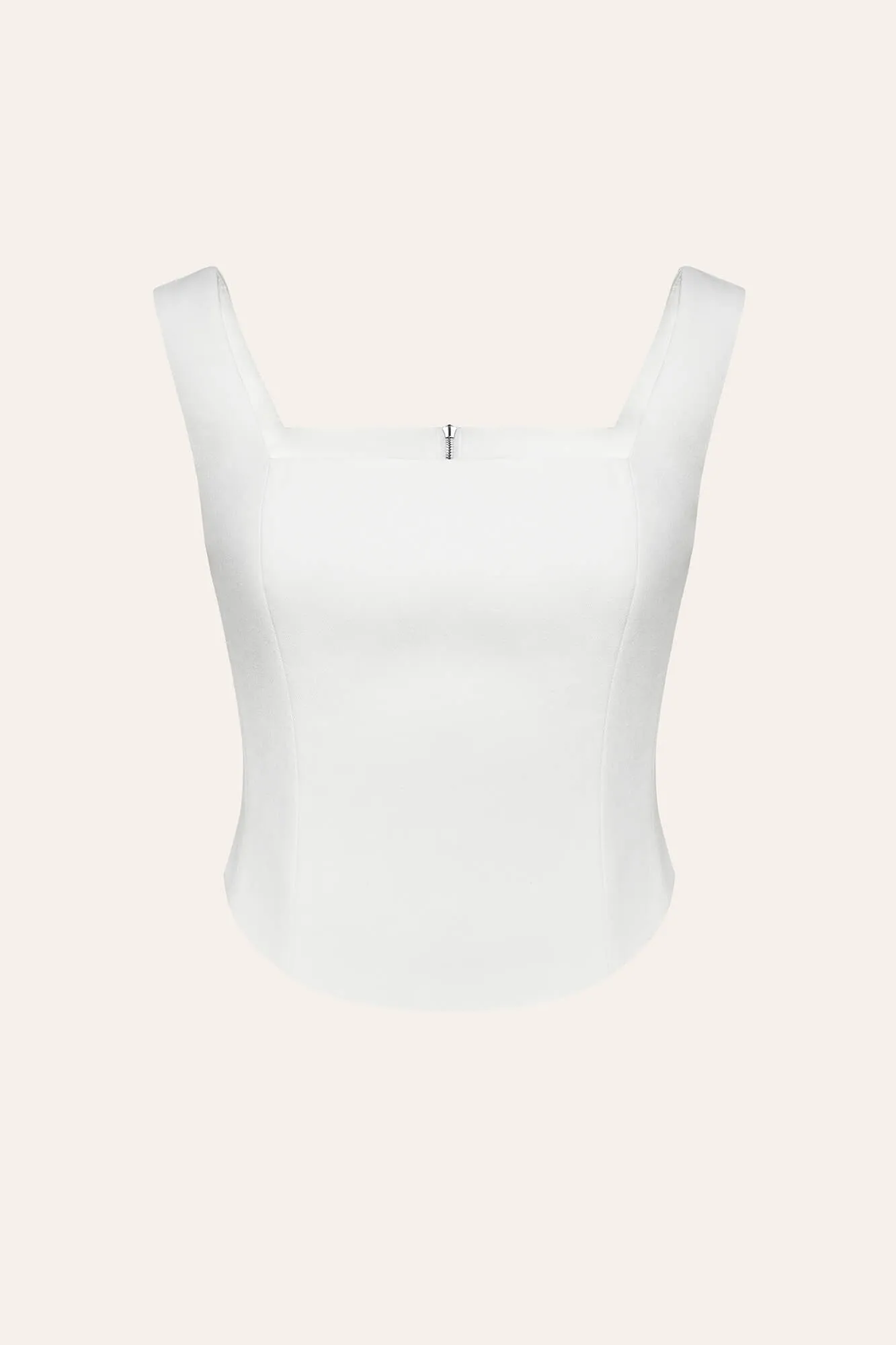 Square Neck Top with removable rose