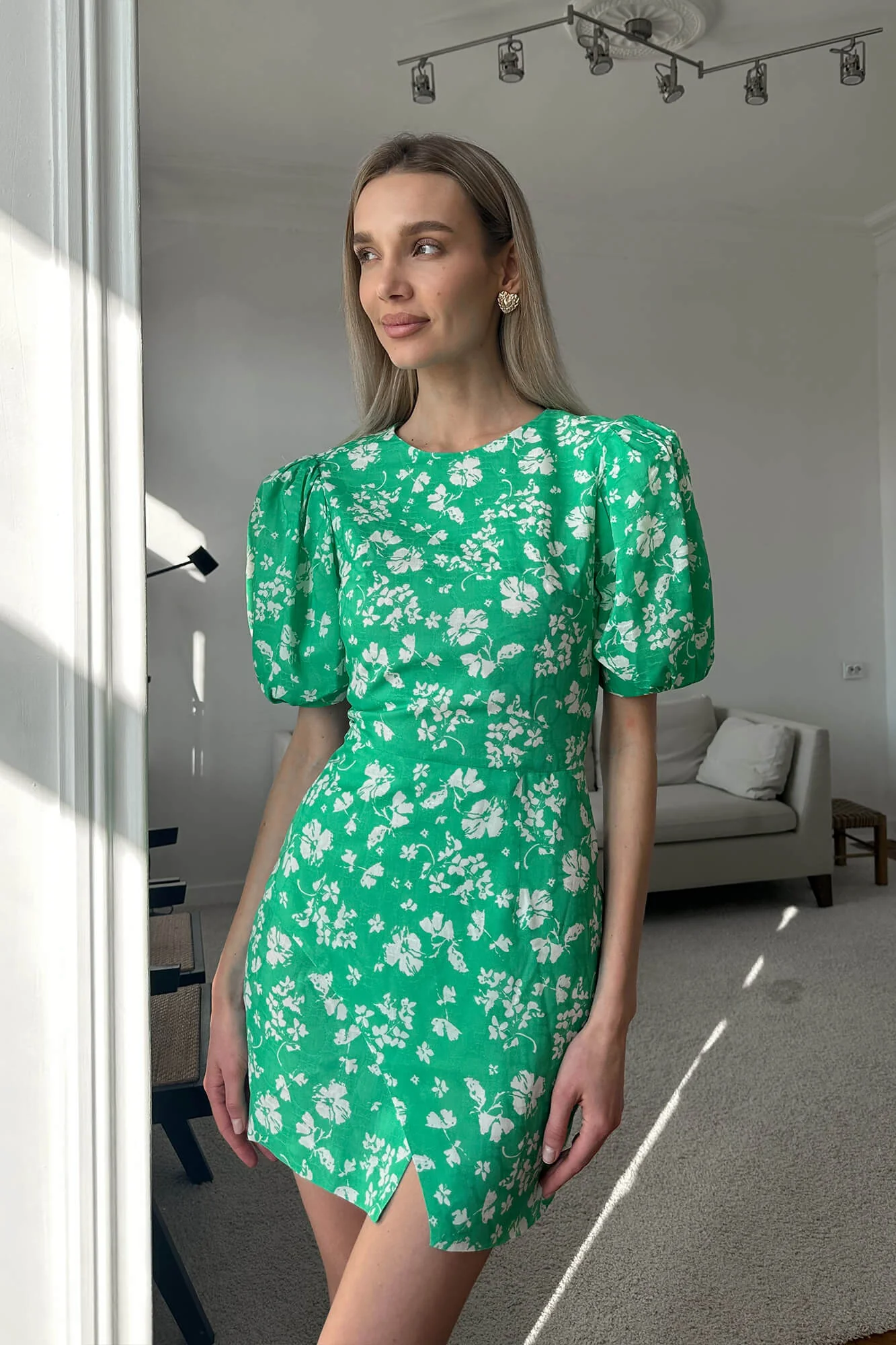Short Sleeve Wrap mini dress