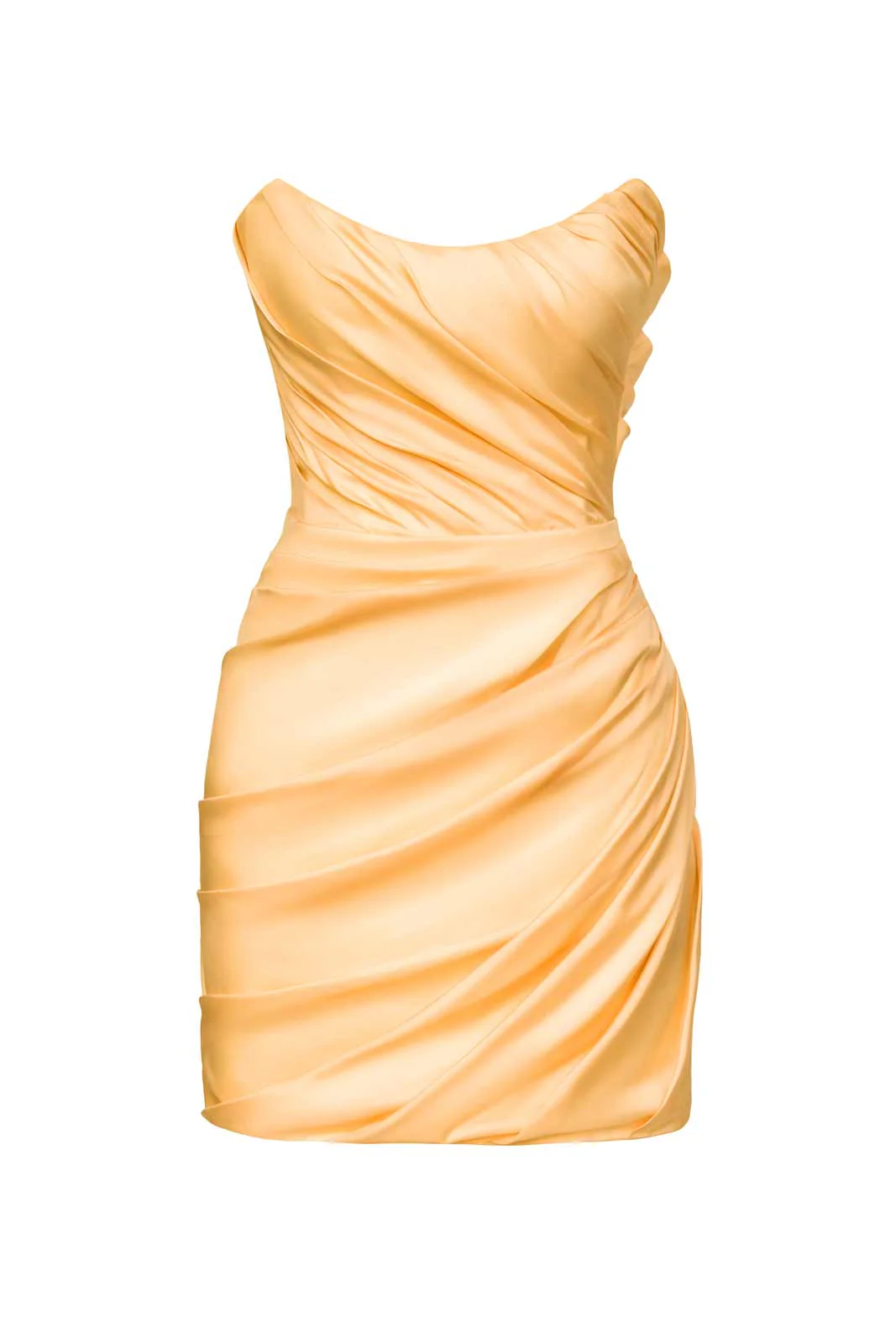 Asymmetric Drape Corset Dress