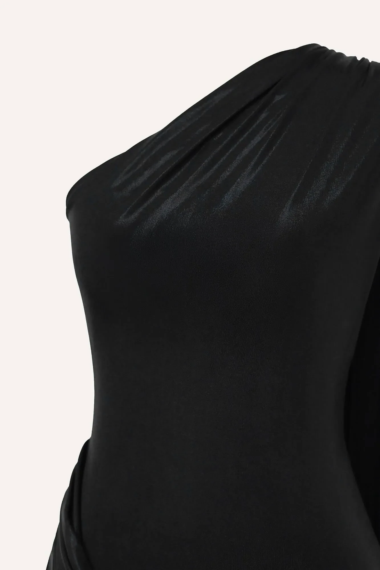 Jersey Midi Dress With Train