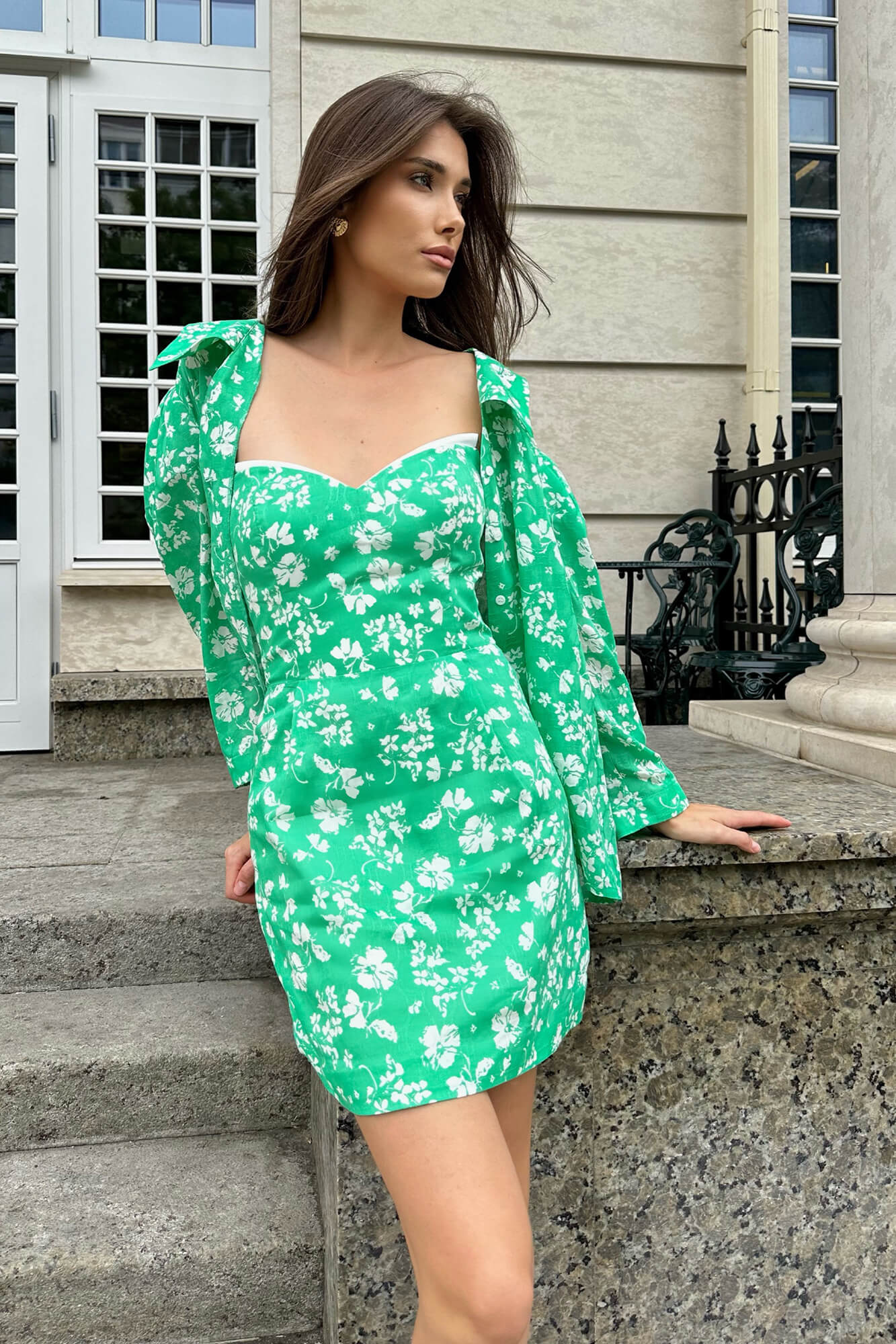 Puff Sleeve Cotton Shirt