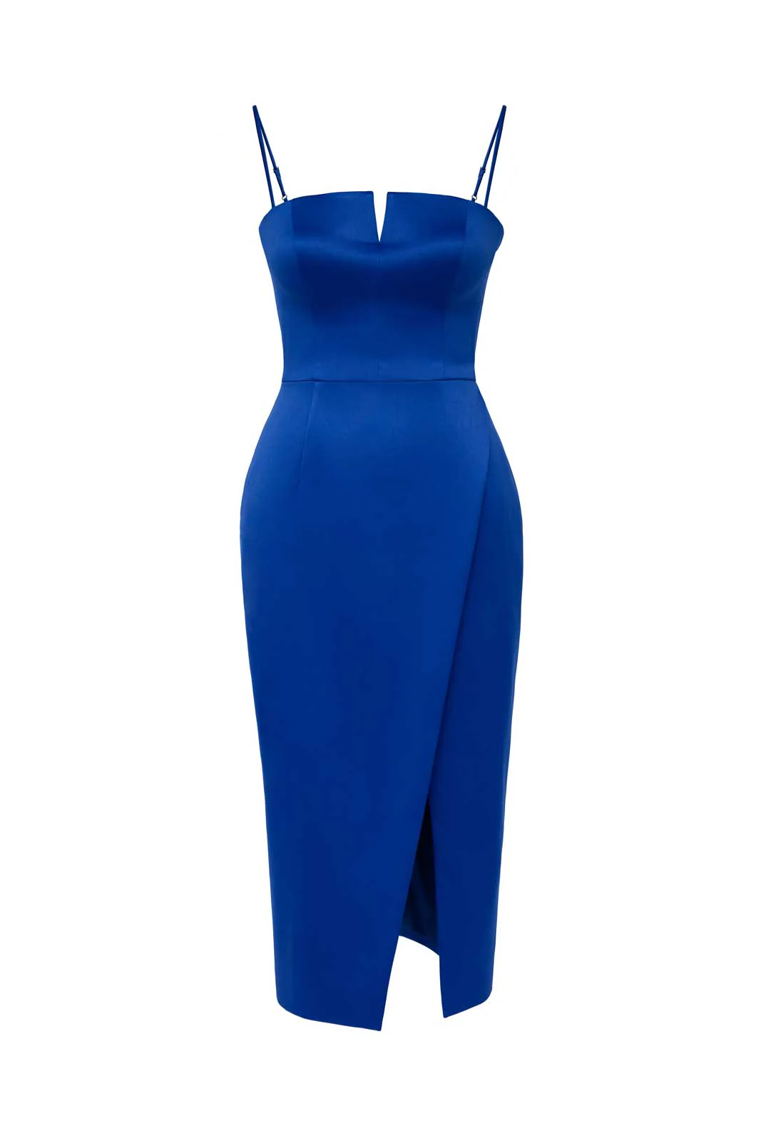 Wrap V-neck Midi Dress