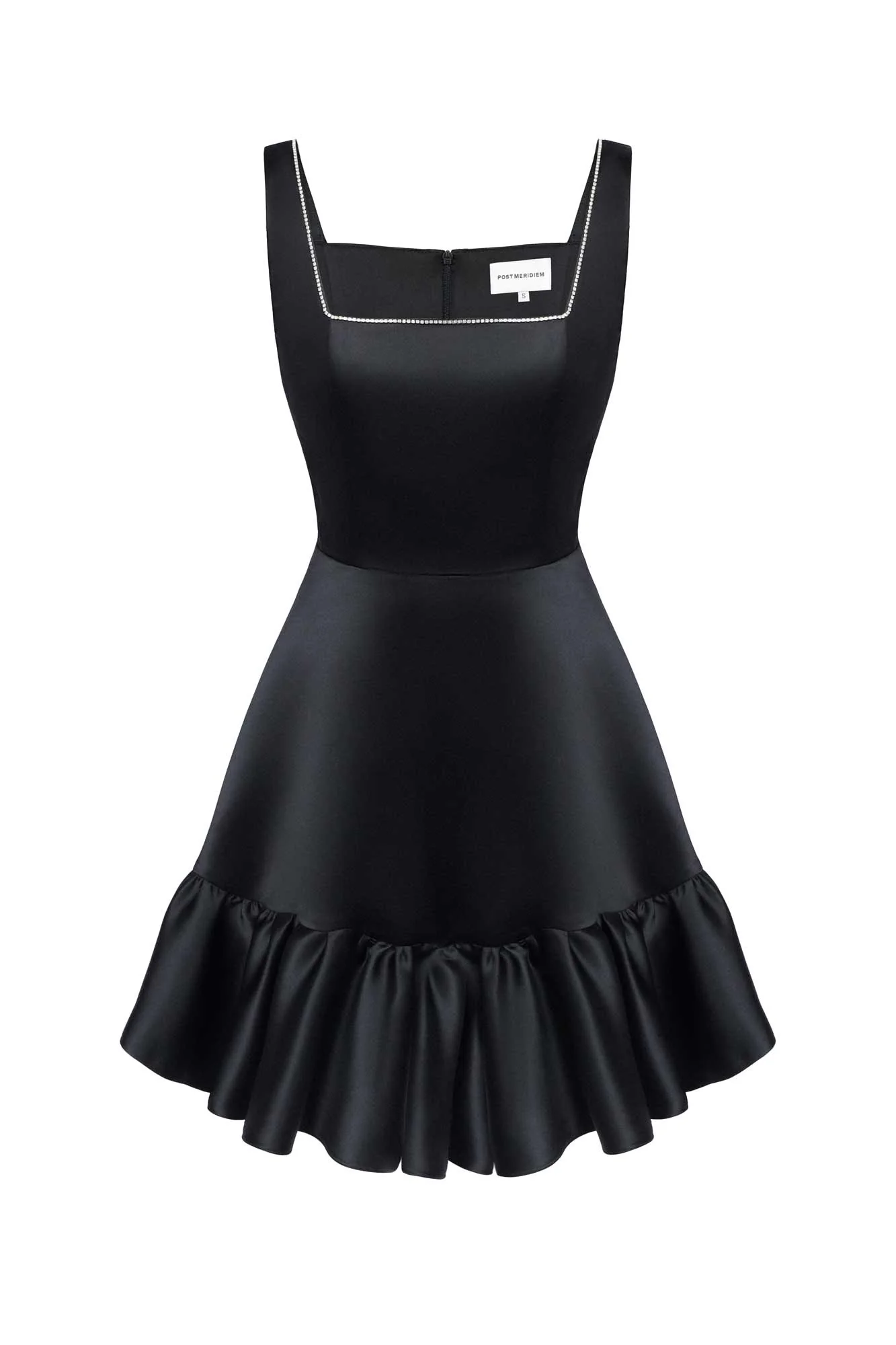 Bottom Flounced Strap Mini Dress