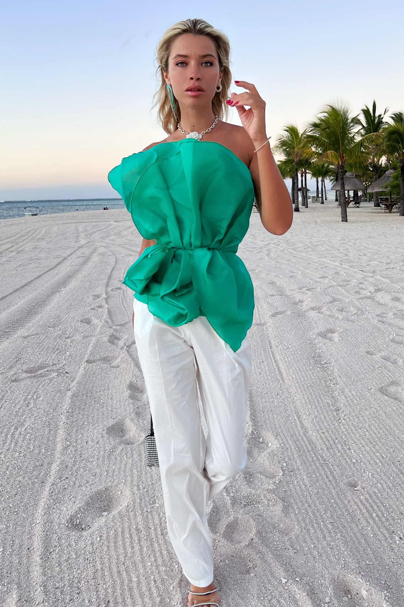 Leaf Corset Top