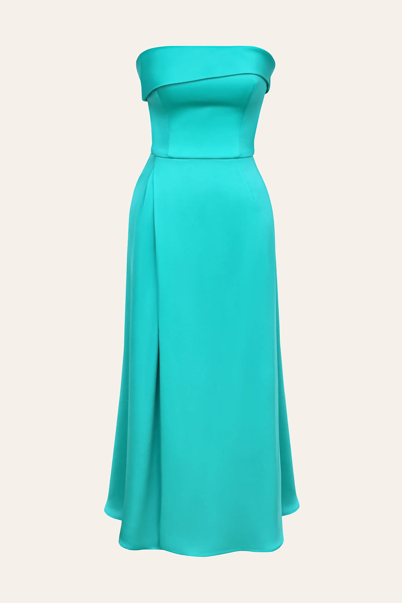 Wrap Midi Dress with Turn-up